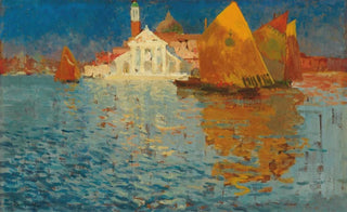 Louis AbelTruchet - Vessels before San Giorgio Maggiore Venice.webp