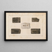 Recherches sur les poissons fossiles Pl080 - Louis Agassiz — gerahmtes Bild an der Wand