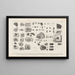 Recherches sur les poissons fossiles Pl249 - Louis Agassiz — gerahmtes Bild an der Wand