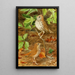 Grive des bois Grive solitaire - Louis Agassiz Fuertes — gerahmtes Bild an der Wand