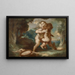 Liebe Flügel Elfe mit jungem Faun - Louis Anquetin — gerahmtes Bild an der Wand