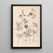 Herbier de la flore française Pl0051 - Louis Antoine Cusin — gerahmtes Bild an der Wand