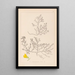 Herbier de la flore française Pl0215 - Louis Antoine Cusin — gerahmtes Bild an der Wand
