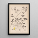 Herbier de la flore française Pl0276 - Louis Antoine Cusin — gerahmtes Bild an der Wand
