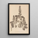 Herbier de la flore française Pl0895 - Louis Antoine Cusin — gerahmtes Bild an der Wand