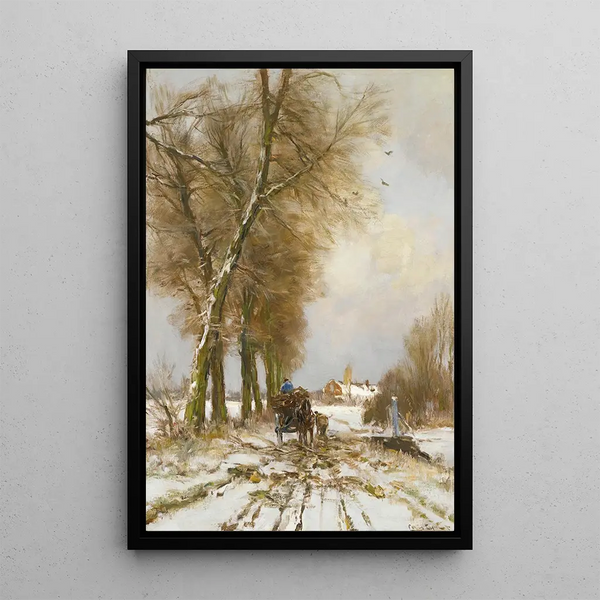 Louis Apol - Figures On A Snowy Path.webp