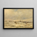 Schnee - Louis Artan — gerahmtes Bild an der Wand