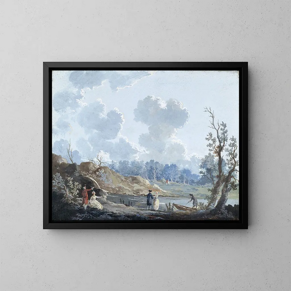 La Petite Cascade - Louis Bélanger — gerahmtes Bild an der Wand