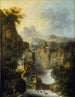 Landschaft mit Berg und Wasserfall - Louis Bélanger — Ansicht des Kunstwerks