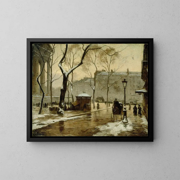 Die Place de la Madeleine - Louis Braquaval — gerahmtes Bild an der Wand
