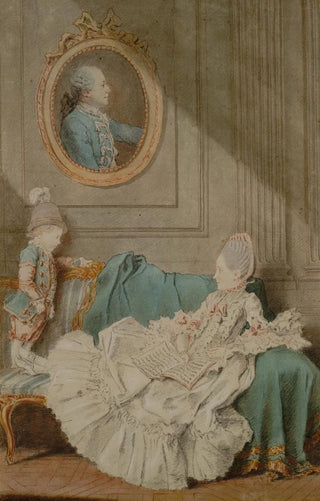 Louis Carmontelle - Madame Millin du Perreux and Her Son with a Painted Portrait of Monsieur JrmeRobert Millin du Perreux.webp