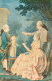 Portrait einer Familiengruppe, der Graf von Choiseul-Gouffier und seine Familie - Louis Carrogis Carmontelle — Ansicht des Kunstwerks