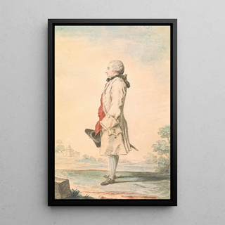 Louis Carrogis Carmontelle - Portrait of a Man Standing with Hat in Hand.webp
