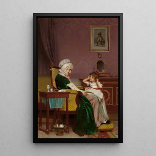 Louis Emile Adan - The First Lesson.webp