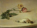 Vogel tot und zwei Rosen auf einem Tisch - Louis Eysen — Ansicht des Kunstwerks