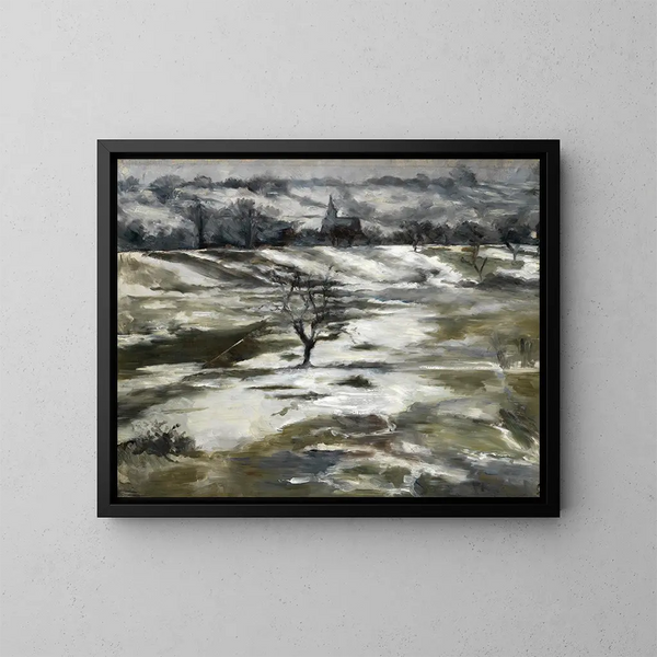 Landschaftsbild des Taunus im Frühling - Louis Eysen — gerahmtes Bild an der Wand