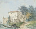 Haus auf dem Land in einer Landschaft - Louis Gabriel Moreau — Ansicht des Kunstwerks