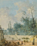 Zwei Ansichten des Parks von Saint-Cloud - Louis Gabriel Moreau — Ansicht des Kunstwerks