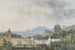 Panoramaansicht durch einen Park auf einer Terrasse - Louis Gabriel Moreau — Ansicht des Kunstwerks