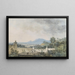 Panoramaansicht durch einen Park auf einer Terrasse - Louis Gabriel Moreau — gerahmtes Bild an der Wand