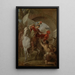 Saint Martin partageant son manteau avec un mendiant - Louis Galloche — gerahmtes Bild an der Wand