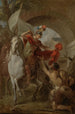 Saint Martin partageant son manteau avec un mendiant - Louis Galloche — Ansicht des Kunstwerks