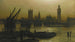 Westminster-Brücke mit den Parlamentszimmern - Louis Grimshaw — Ansicht des Kunstwerks