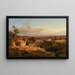 Landschaft erweitert in der römischen Landschaft - Louis Gurlitt — gerahmtes Bild an der Wand