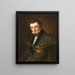 Selbstporträt - Louis Gurlitt — gerahmtes Bild an der Wand