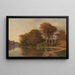 Sommerlandschaft mit Seerand - Louis Gurlitt — gerahmtes Bild an der Wand
