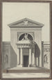 Fassade für eine Kirche mit einer Skulptur, die den Glauben darstellt - Louis Gustave Taraval — Ansicht des Kunstwerks