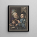 Elch sind mein Ding nach Godfried Schalcken - Louis Henri de Fontenay — gerahmtes Bild an der Wand