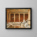 Bäder in römischer Architektur - Louis Hierle — gerahmtes Bild an der Wand