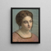 Portrait einer jungen Frau mit einem rosa Hemd - Louis Janmot — gerahmtes Bild an der Wand