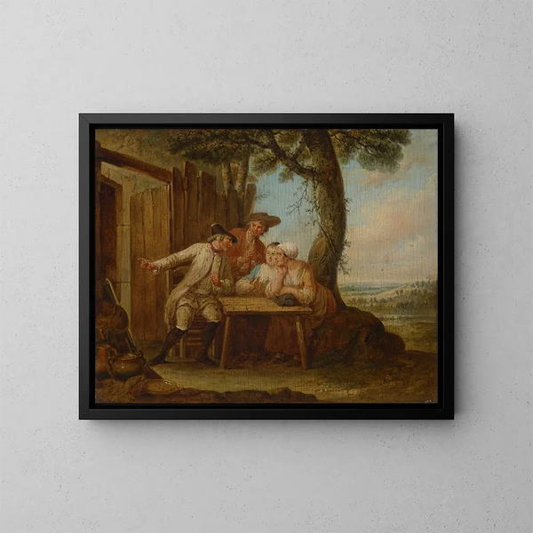Le Retour - Louis Joseph Watteau — gerahmtes Bild an der Wand