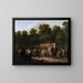 Verteilung von Wein und Lebensmitteln an den Champs-Élysées anlässlich des Königsfestes - Louis Léopold Boilly — gerahmtes Bild an der Wand