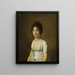 Portrait einer Frau - Louis Léopold Boilly — gerahmtes Bild an der Wand