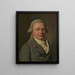 Portrait eines Mannes - Louis Léopold Boilly — gerahmtes Bild an der Wand
