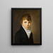 Portrait eines jungen Jungen - Louis Léopold Boilly — gerahmtes Bild an der Wand