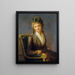 Porträt mutmaßlich von Lucile Desmoulins - Louis Léopold Boilly — gerahmtes Bild an der Wand