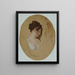 Profil des Kopfes einer jungen Frau - Louis Léopold Boilly — gerahmtes Bild an der Wand