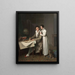 La leçon de géographie Portrait de Monsieur Gaudry et de sa fille - Louis Léopold Boilly — gerahmtes Bild an der Wand