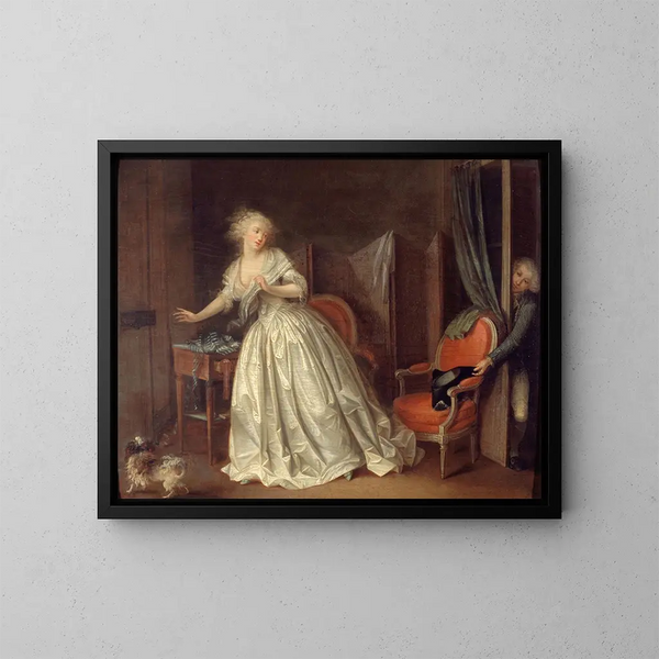 Der hastige Abschied - Louis Léopold Boilly — gerahmtes Bild an der Wand