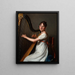 Der junge Harfenspieler - Louis Léopold Boilly — gerahmtes Bild an der Wand