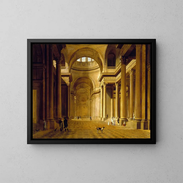 Innenansicht des Pantheon - Louis Léopold Boilly — gerahmtes Bild an der Wand