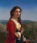 Portrait einer Mädchen von Retuna - Louis Léopold Robert — Ansicht des Kunstwerks
