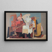 Der Leser - Louis Marcoussis — gerahmtes Bild an der Wand
