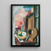 Stillleben vor dem Fenster - Louis Marcoussis — gerahmtes Bild an der Wand