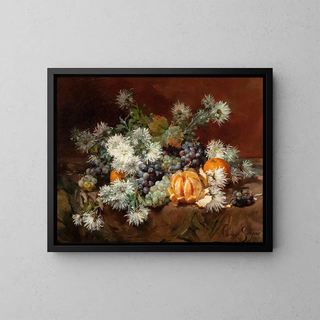 Louis Marie De Schryver - Still Life with Fruits and Flowers.webp