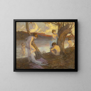 Louis Marie Henri Raoul Prat - Bathers along a riverbank.webp
